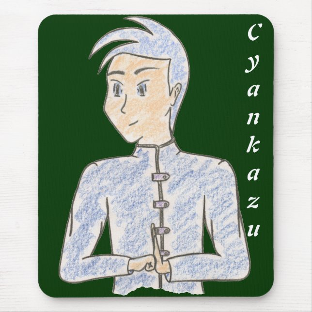 Cyankazu (with name) mouse pad (Front)