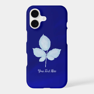 Cyano Print Bramble Leaves iPhone 17 Case