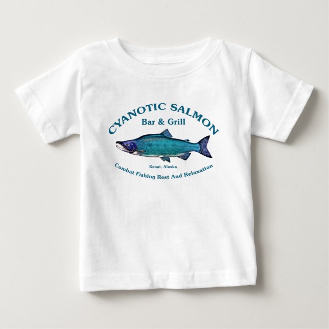 Cyanotic Salmon Bar & Grill Baby T-Shirt (Front)