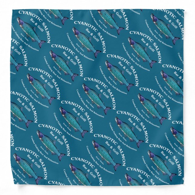 Cyanotic Salmon Bar & Grill Bandana (Front)