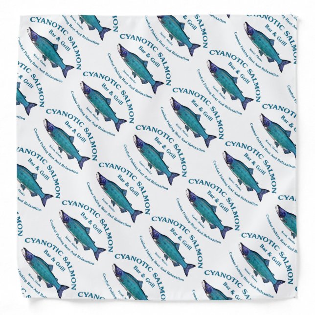 Cyanotic Salmon Bar & Grill Bandana (Front)