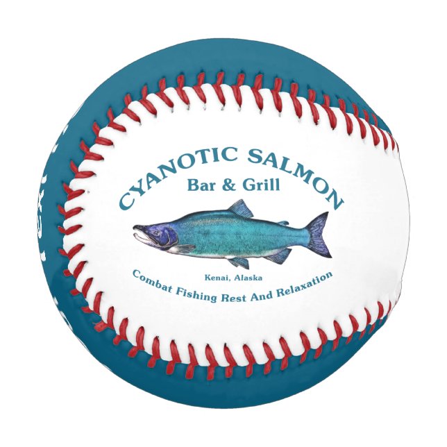 Cyanotic Salmon Bar & Grill Baseball (Front Left)