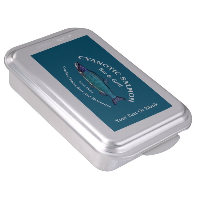 Cyanotic Salmon Bar & Grill Cake Pan (Side)