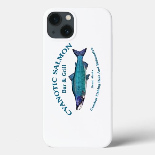 Cyanotic Salmon Bar  Grill iPhone 13 Case