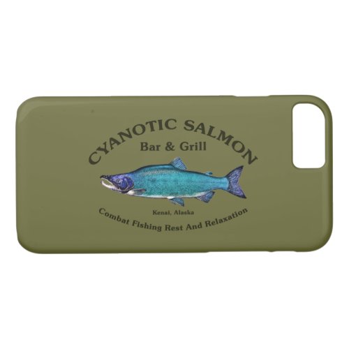 Cyanotic Salmon Bar  Grill iPhone 87 Case