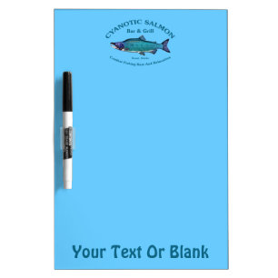 Cyanotic Salmon Bar & Grill Dry-Erase Board