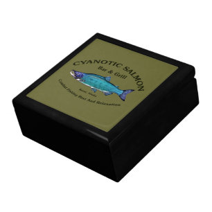 Cyanotic Salmon Bar & Grill Keepsake Box