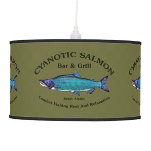 Cyanotic Salmon Bar & Grill Pendant Lamp