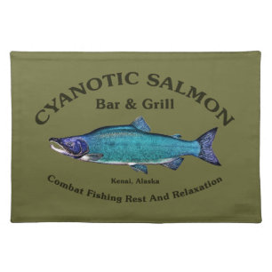 Cyanotic Salmon Bar & Grill Placemat