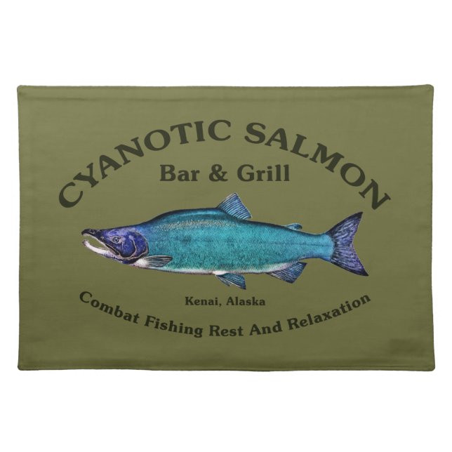 Cyanotic Salmon Bar & Grill Placemat (Front)