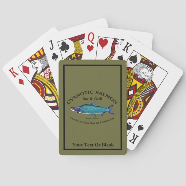 Cyanotic Salmon Bar & Grill Poker Cards (Back)