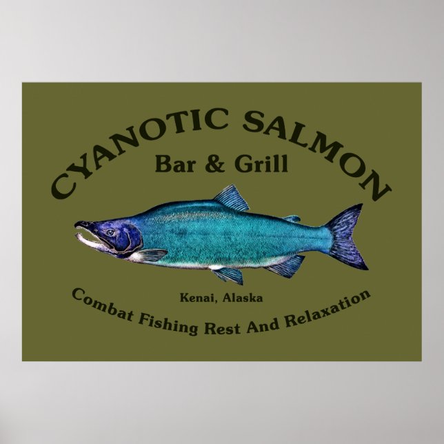 Cyanotic Salmon Bar & Grill Poster (Front)