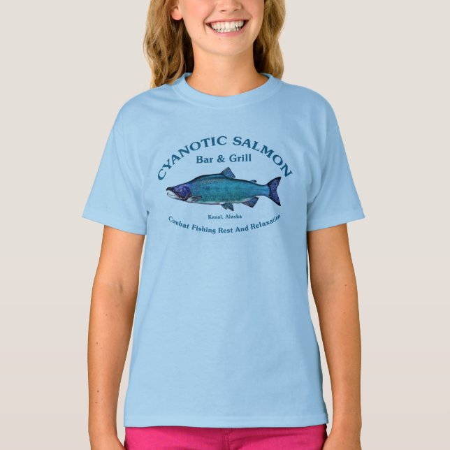 Cyanotic Salmon Bar & Grill T-Shirt (Front)