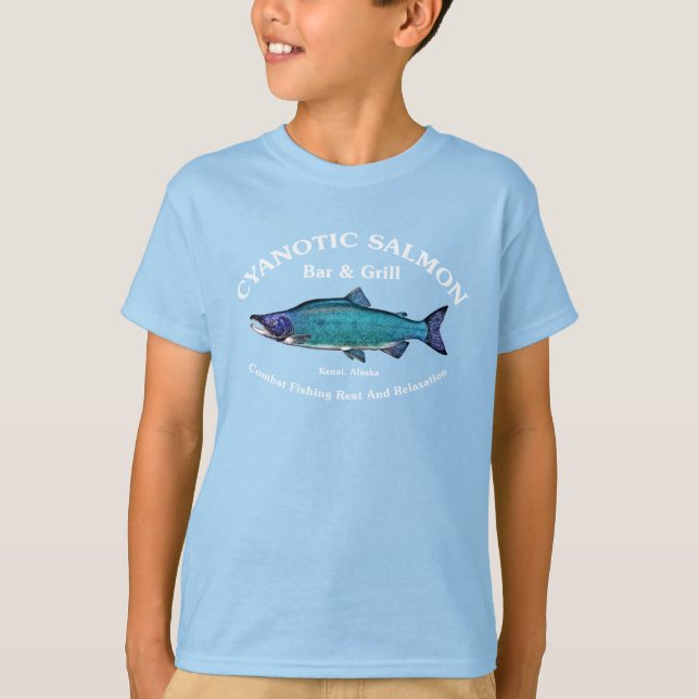 Cyanotic Salmon Bar & Grill T-Shirt (Front)