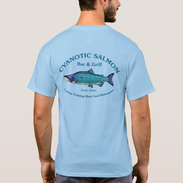 Cyanotic Salmon Bar & Grill T-Shirt (Back)