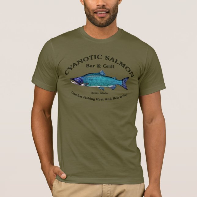 Cyanotic Salmon Bar & Grill T-Shirt (Front)