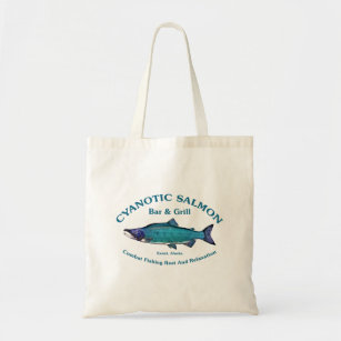 Salmon Fish Tote Bags