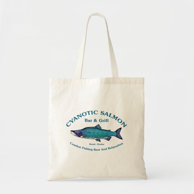 Cyanotic Salmon Bar & Grill Tote Bag (Front)