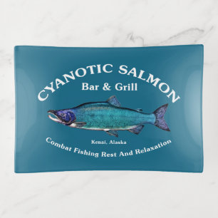Cyanotic Salmon Bar & Grill Trinket Tray