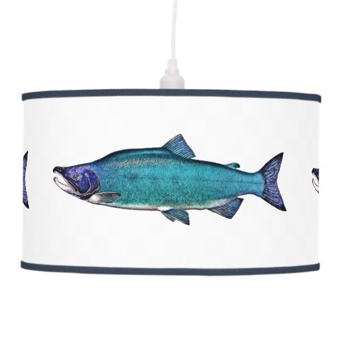 Cyanotic Salmon Hanging Lamp