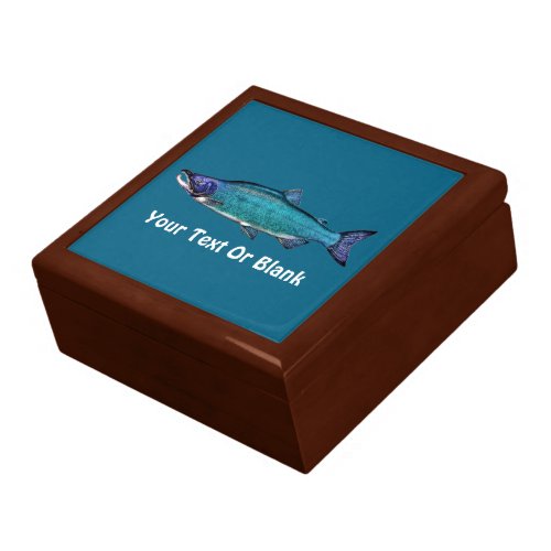 Cyanotic Salmon Keepsake Box