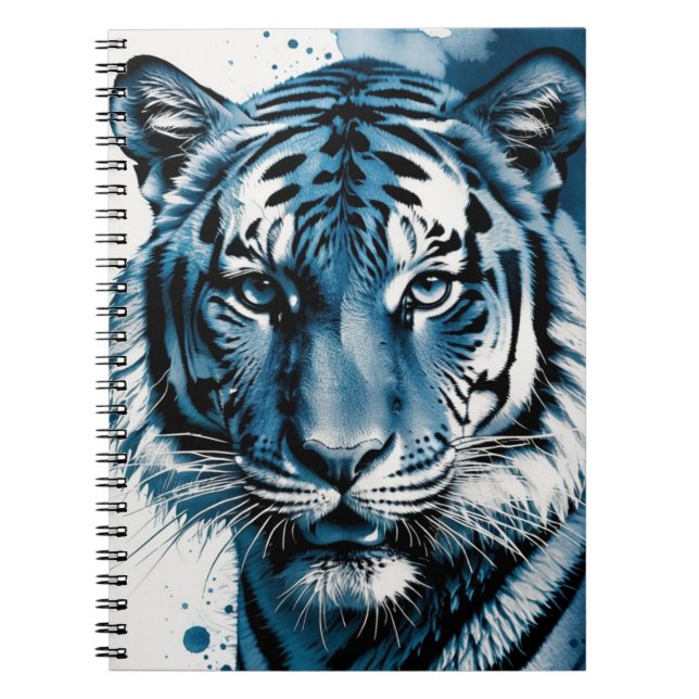 Cyanotype Tiger Notebook (Front)