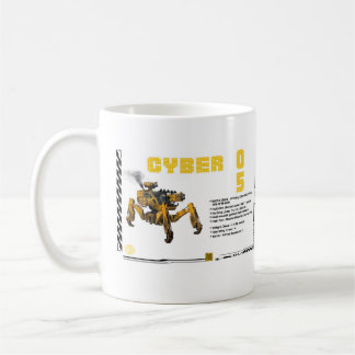 Cyber 05 Mech Robot Design Coffee Mug