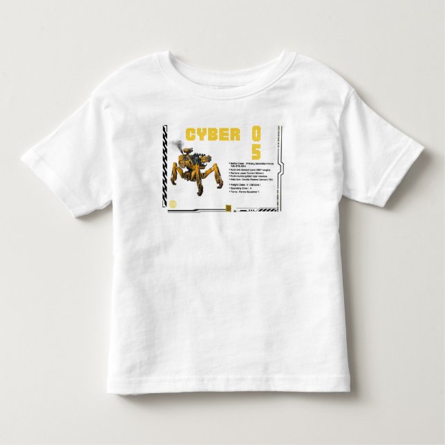 Cyber 05 Mecha Robot Design Toddler T-shirt (Front)