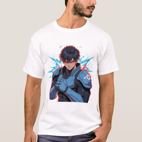 Cyber Anime Warrior T-Shirt