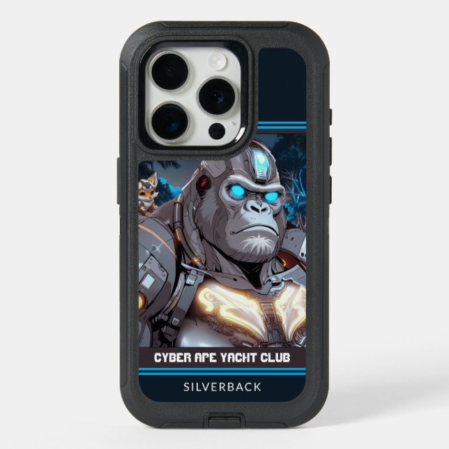 Cyber Ape Yacht Club iPhone 15 Pro Case (Back)