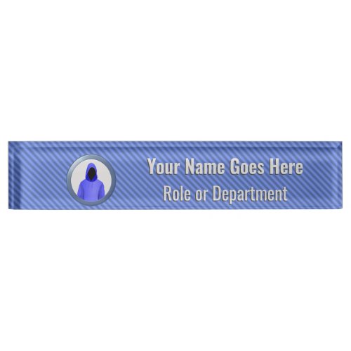 Cyber Attack Defenders _ Security Analysis blue  Desk Name Plate