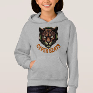 Cyber Beats Panther – Music Lover DJ Headphones  Hoodie