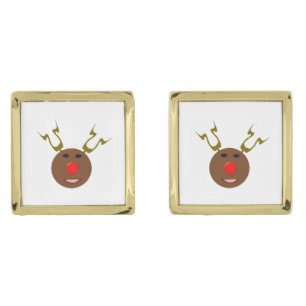 Cyber Christmas Reindeer Cufflinks