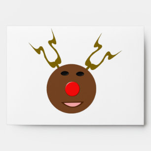 Cyber Christmas Reindeer Custom Envelopes