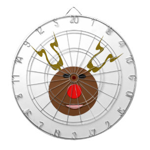 Cyber Christmas Reindeer Dartboard With Darts