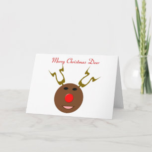 Cyber Christmas Reindeer Funny Card