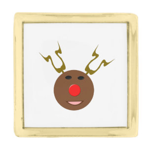 Cyber Christmas Reindeer Lapel Pin