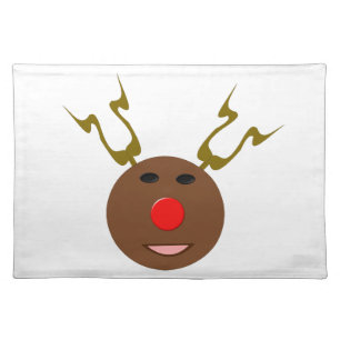 Cyber Christmas Reindeer Placemat