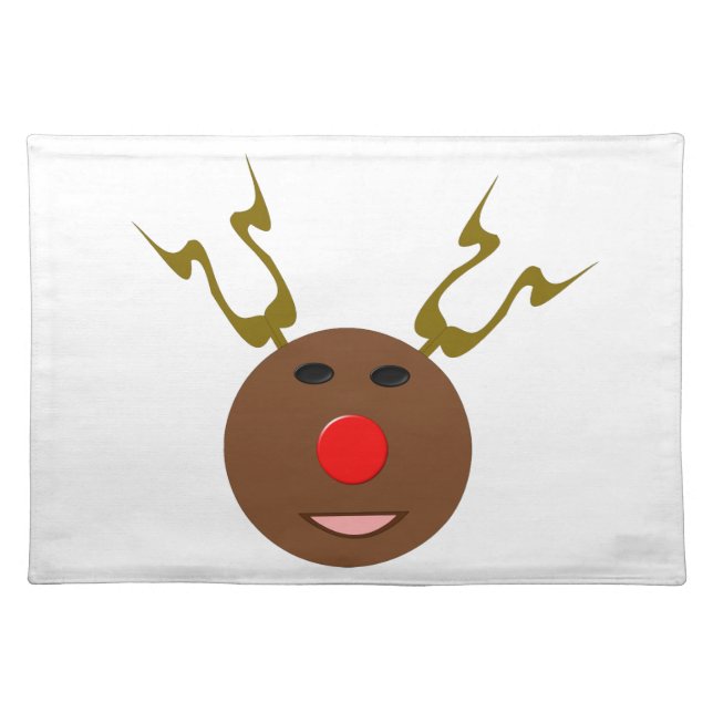 Cyber Christmas Reindeer Placemat (Front)