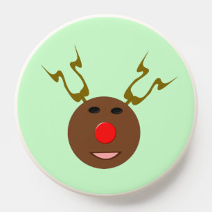 Cyber Christmas Reindeer PopSocket