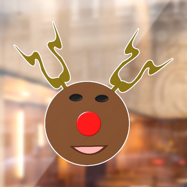 Cyber Christmas Reindeer Window Cling (Sheet 2)