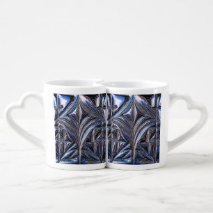 Cyber Chrome Matrix Coffee Mug Set