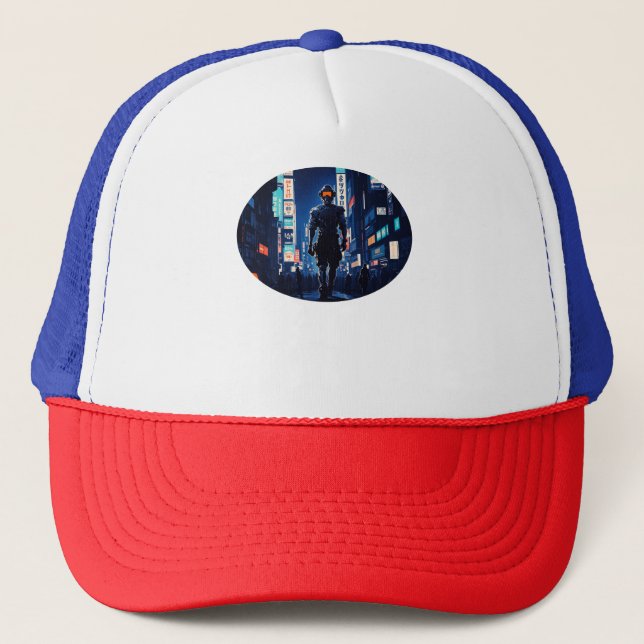 Cyber City Boy Trucker Hat (Front)