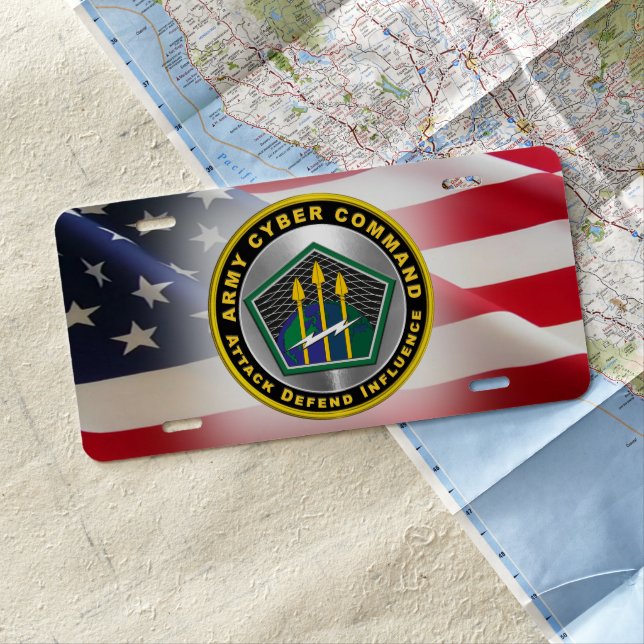 Cyber Command License Plate (In Situ)