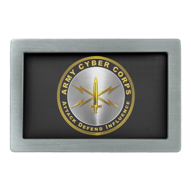 Cyber Corps Belt Buckle (Front)