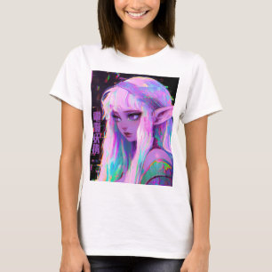Cyber Fairy "Dennou Yousei" Glitchcore  T-Shirt