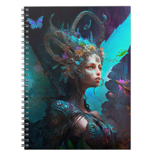 Cyber Fairy Fantasy Art Notebook