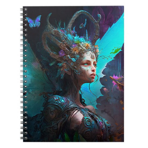 Cyber Fairy Fantasy Art Notebook