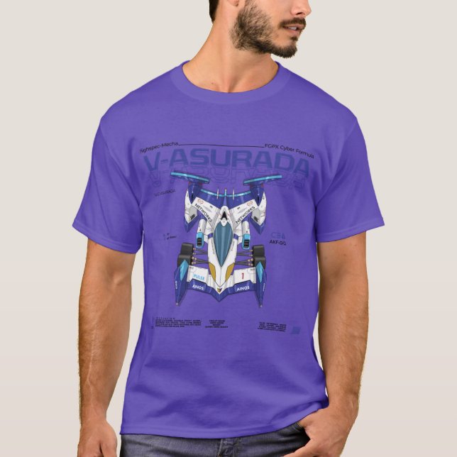 Cyber Formula Sugo VAsurada AKF0G detailed illustr T-Shirt (Front)