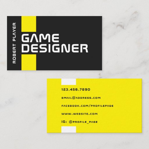 Customizable Cyber futuristic minimal business card